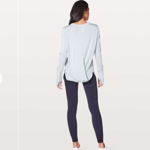Lululemon Bring It Backbend Light Gray Blend Cashmere Sweater